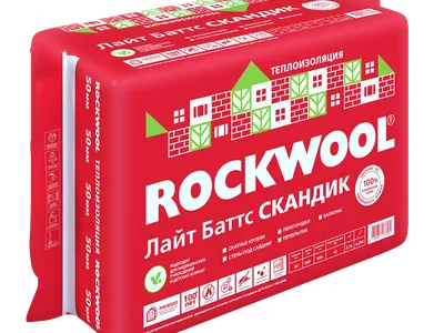 Каменная вата Rockwool Лайт Баттс Скандик