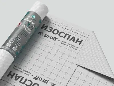 ИЗОСПАН DM паро-гидроизоляция повышенной прочности с антиконденсатной поверхностью