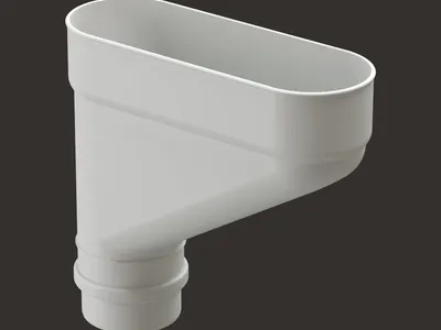 Коллектор водосточный Docke для кровли, серия Lux, Графит, Шоколад, Пломбир, Карбон