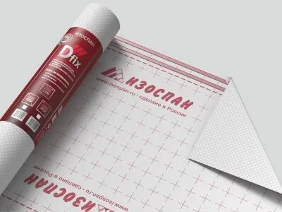 ИЗОСПАН D FIX паро-гидроизоляция повышенной прочности с двойной интегрированной лентой