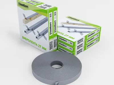 Демпферная виброгасящая лента SoundGuard ВиброЛента 27 х 4 мм (12 м.п/рул.)