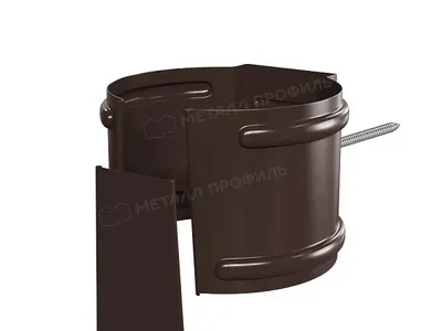 Держатель трубы (на кирпич) Foramina PUR D100 Цвета: шоколадно-коричневый, графит, зеленый мох, красное вино, черный, бе
