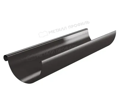 Желоб водосточный Foramina PUR D125х3000 Цвета: шоколадно-коричневый, графит, зеленый мох, красное вино, черный, белый,