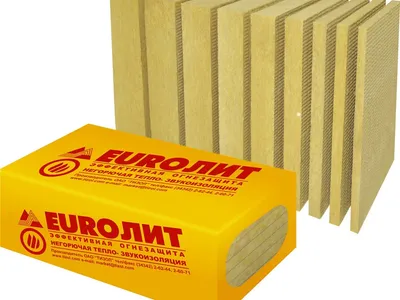 ПЛИТА ОГНЕЗАЩИТНАЯ ТЕПЛОИЗОЛЯЦИОННАЯ "EURO-ЛИТ"
