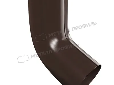 Колено трубы GRANDSYSTEM D90х60 градусов Цвета: белый и шоколадно-коричневый.