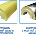 Скорлупа ППУ для трубы Ø57 мм 3