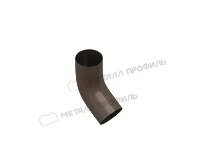 Колено трубы Foramina Freeze D100 Тёмно-коричневый, Серый