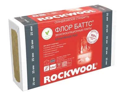 Утеплитель Rockwool Флор Баттс