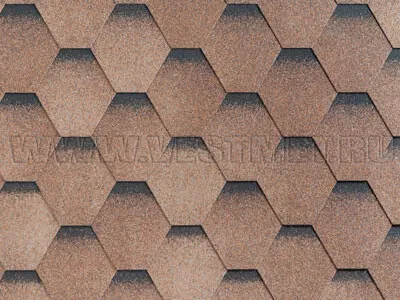 Гибкая черепица Katepal Katrilli Desert brown - дюна 3,00 м2