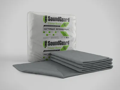 Звукоизоляционный мат SoundGuard Cover Base 5000х1500х10 мм (7,5 м2 в уп)