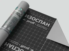 Изоспан AQ proff 70 м² — гидро-ветрозащитная паропроницаемая усиленная мембрана